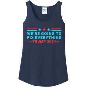 We’Re Going To Fix Everything Trump Victory Speech 2024 Ladies Essential Tank