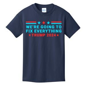 We’Re Going To Fix Everything Trump Victory Speech 2024 Kids T-Shirt