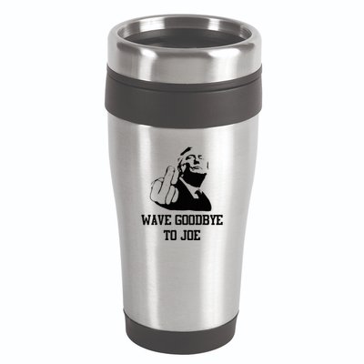 Wave Goodbye To Joe American Flag 16oz Travel Tumbler