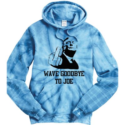 Wave Goodbye To Joe American Flag Tie Dye Hoodie