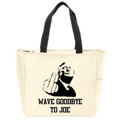 Wave Goodbye To Joe American Flag Zip Tote Bag