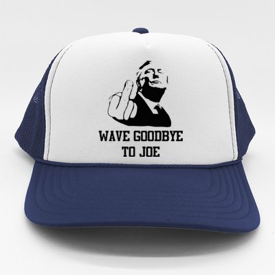 Wave Goodbye To Joe American Flag Trucker Hat