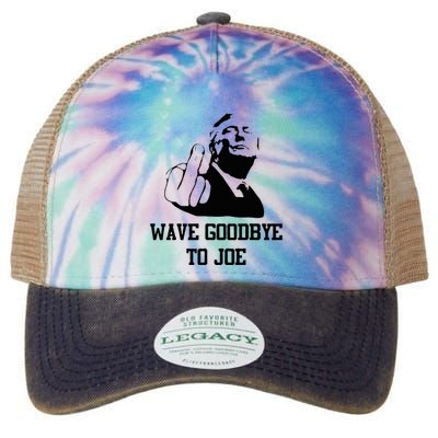 Wave Goodbye To Joe American Flag Legacy Tie Dye Trucker Hat
