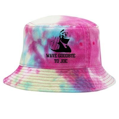 Wave Goodbye To Joe American Flag Tie-Dyed Bucket Hat