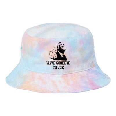 Wave Goodbye To Joe American Flag Tie Dye Newport Bucket Hat