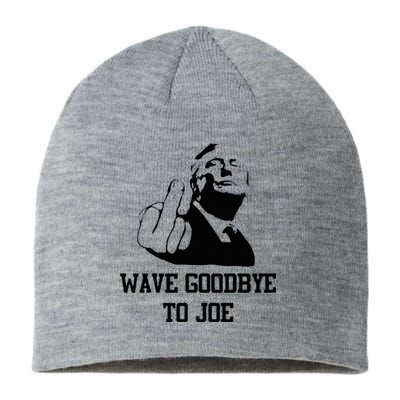 Wave Goodbye To Joe American Flag Sustainable Beanie