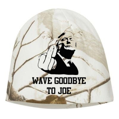 Wave Goodbye To Joe American Flag Kati - Camo Knit Beanie