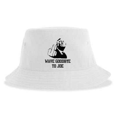 Wave Goodbye To Joe American Flag Sustainable Bucket Hat