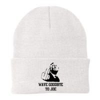 Wave Goodbye To Joe American Flag Knit Cap Winter Beanie