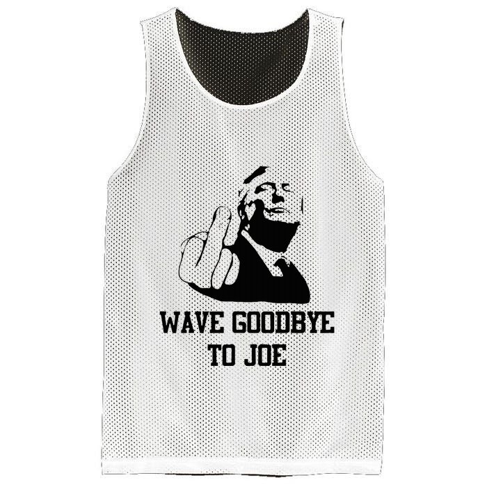 Wave Goodbye To Joe American Flag Mesh Reversible Basketball Jersey Tank