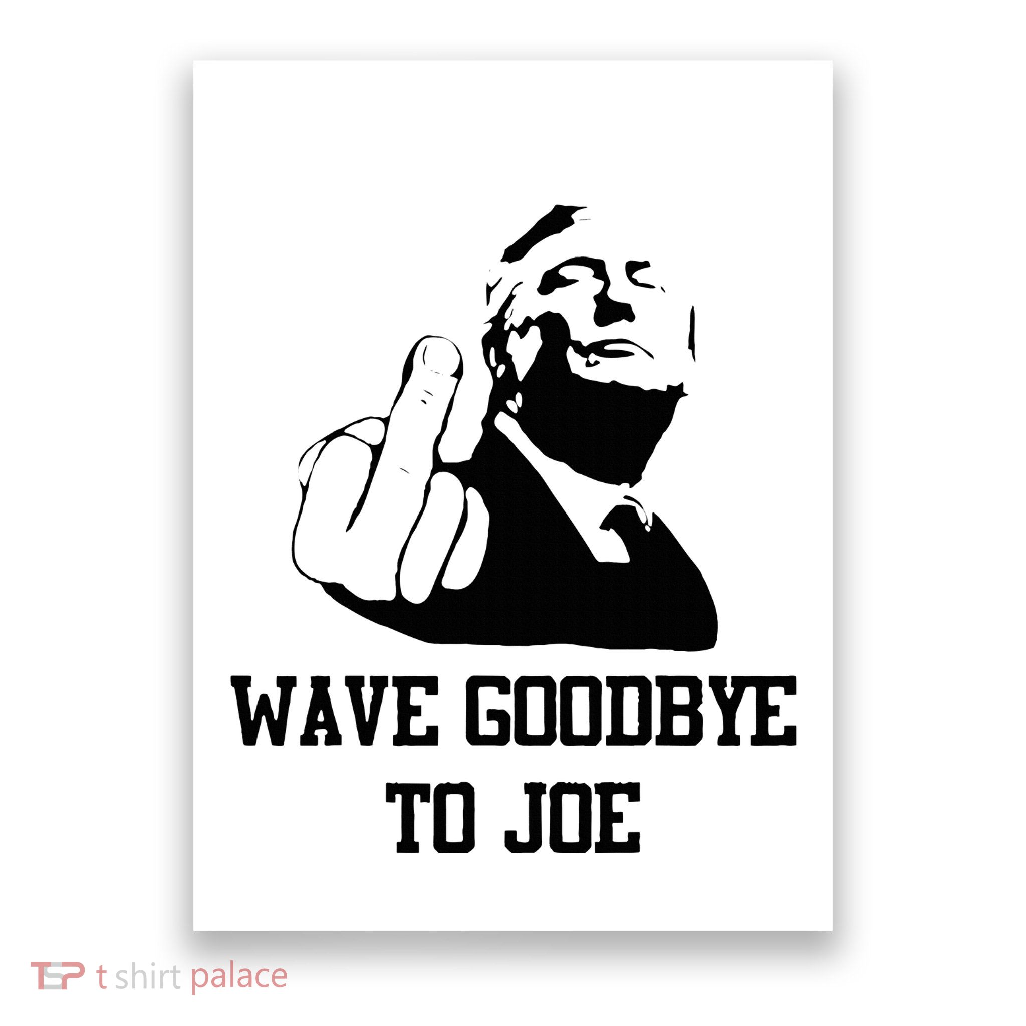 Wave Goodbye To Joe American Flag Poster