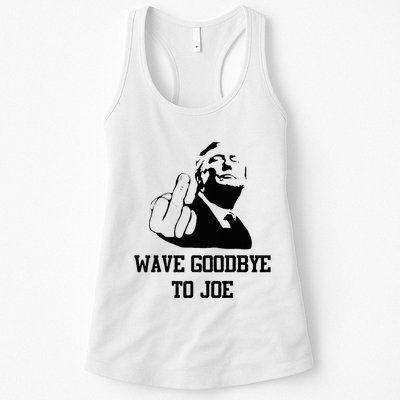 Wave Goodbye To Joe American Flag Womens Tank Top
