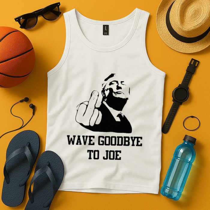 Wave Goodbye To Joe American Flag Tank Top