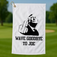 Wave Goodbye To Joe American Flag Golf Towel