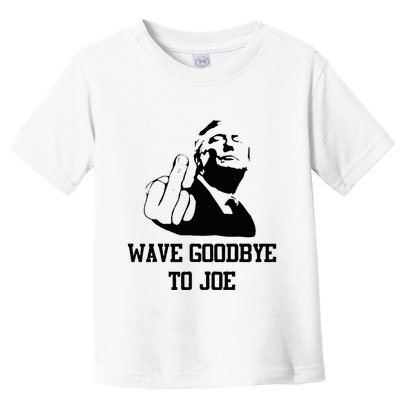Wave Goodbye To Joe American Flag Toddler T-Shirt