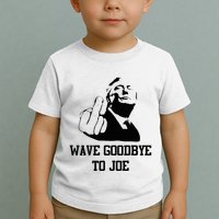 Wave Goodbye To Joe American Flag Toddler T-Shirt