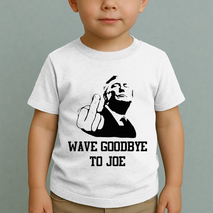 Wave Goodbye To Joe American Flag Toddler T-Shirt
