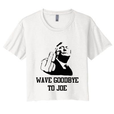 Wave Goodbye To Joe American Flag Crop Top