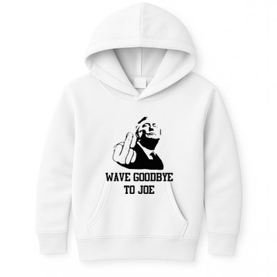 Wave Goodbye To Joe American Flag Kids Hoodie