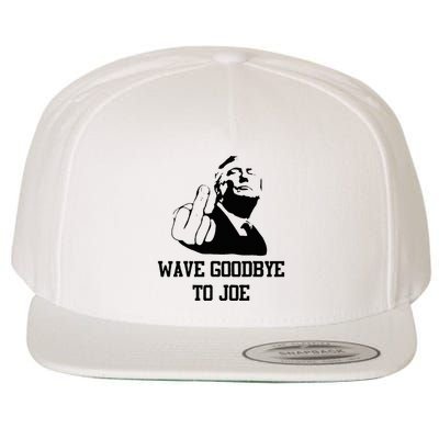 Wave Goodbye To Joe American Flag Wool Snapback Cap
