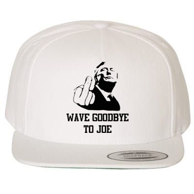 Wave Goodbye To Joe American Flag Wool Snapback Cap