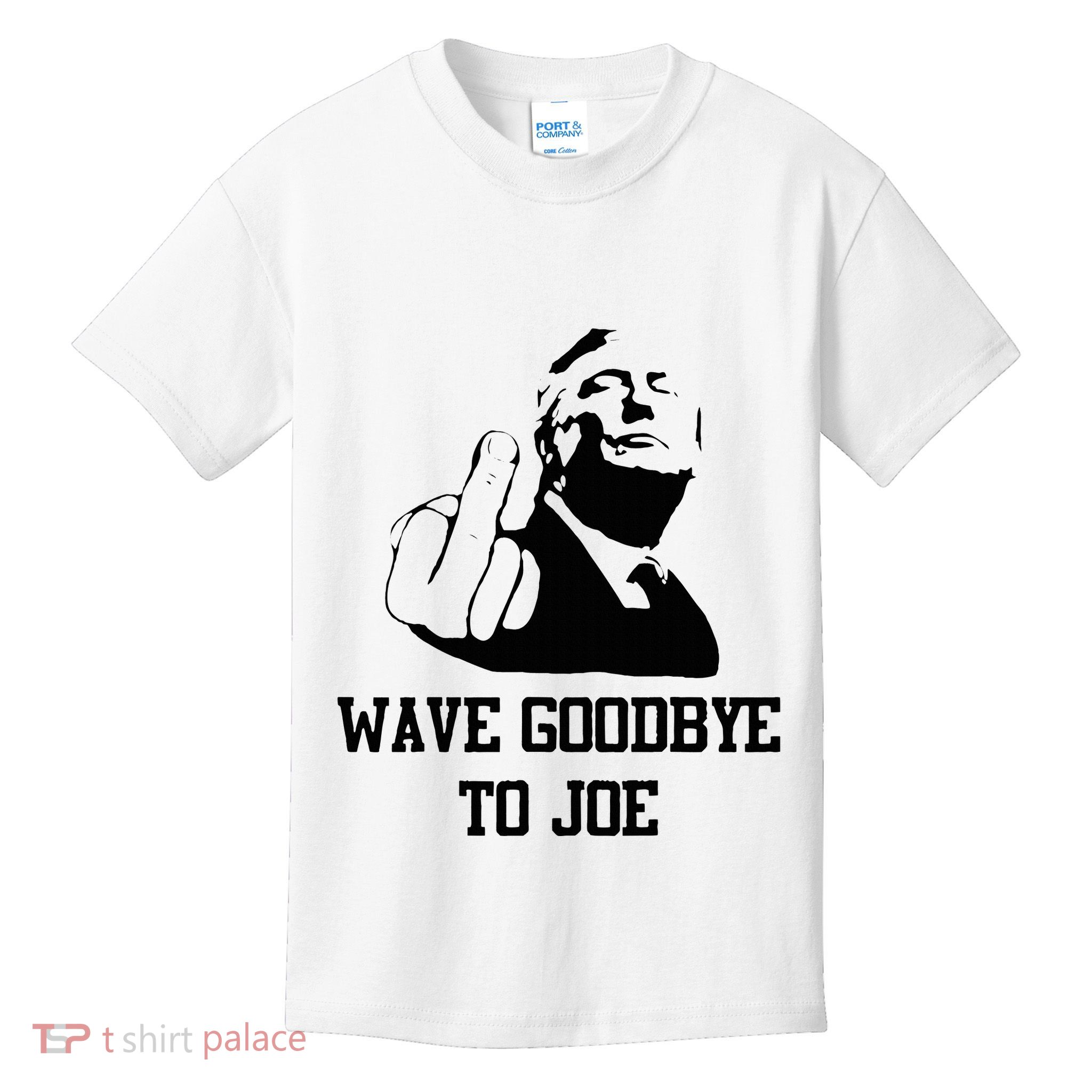 Wave Goodbye To Joe American Flag Kids T-Shirt
