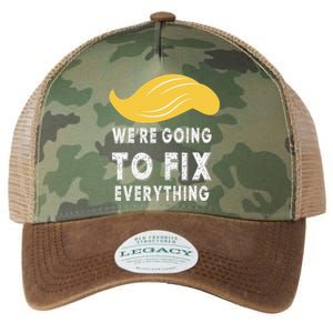 We’Re Going To Fix Everythingtrump Victory Speech 2024 Legacy Tie Dye Trucker Hat