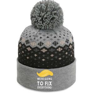 We’Re Going To Fix Everythingtrump Victory Speech 2024 The Baniff Cuffed Pom Beanie