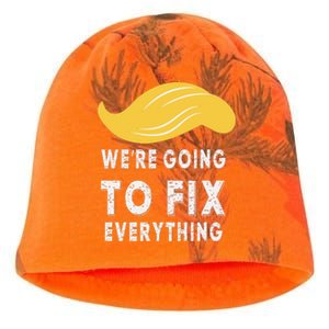 We’Re Going To Fix Everythingtrump Victory Speech 2024 Kati - Camo Knit Beanie