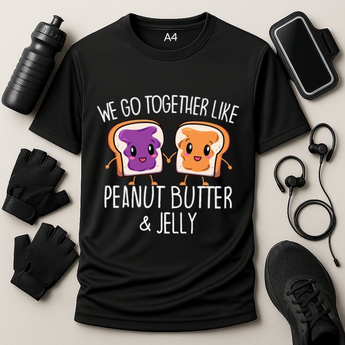 We Go Together Like Peanut Butter & Jelly Couple Cooling Performance Crew T-Shirt