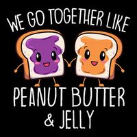 We Go Together Like Peanut Butter & Jelly Couple Cooling Performance Crew T-Shirt