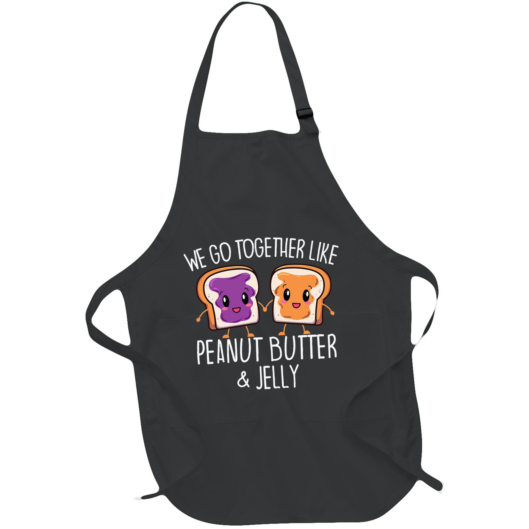 We Go Together Like Peanut Butter & Jelly Couple Apron