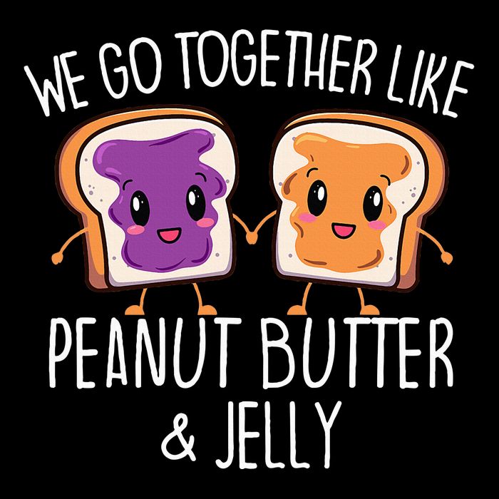We Go Together Like Peanut Butter & Jelly Couple Backpack