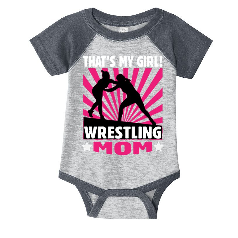 Wrestling Gift - That's My - Wrestling Mom Gift Infant Baby Jersey Bodysuit
