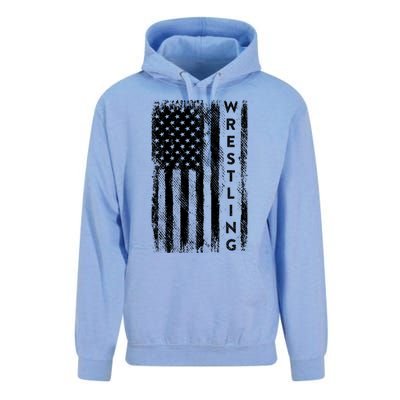 Wrestling Gift Usa American Flag Wrestling Gift Unisex Surf Hoodie