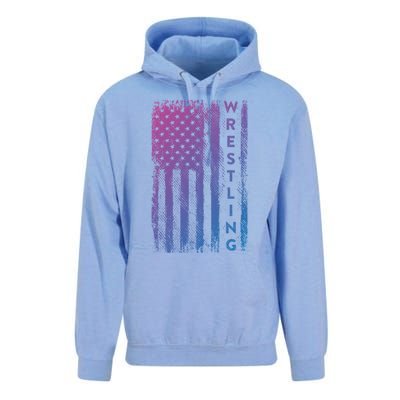 Wrestling Gift Usa American Flag Wrestling Gift Unisex Surf Hoodie