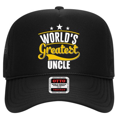 Worlds Greatest Uncle Daddy Dad Fathers Day Vintage Gift Cute Gift Trucker Hat