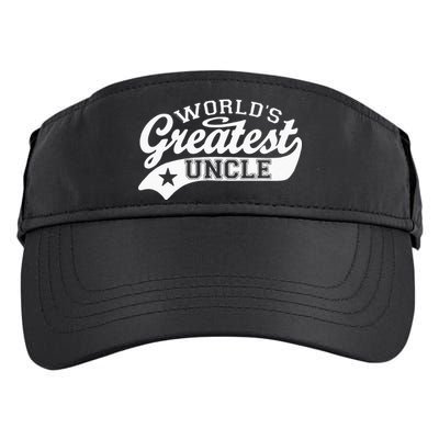 Worlds Greatest Uncle Funny Fathers Day Adult Drive Performance Visor