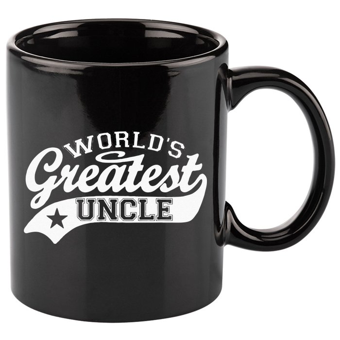 Worlds Greatest Uncle Funny Fathers Day 11oz C Handle Ceramic Mug