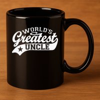 Worlds Greatest Uncle Funny Fathers Day 11oz C Handle Ceramic Mug
