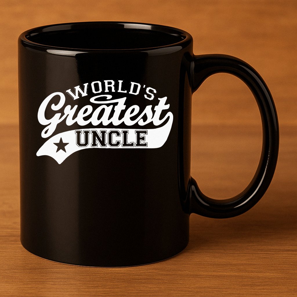 Worlds Greatest Uncle Funny Fathers Day 11oz C Handle Ceramic Mug