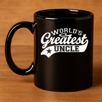 Worlds Greatest Uncle Funny Fathers Day 11oz C Handle Ceramic Mug