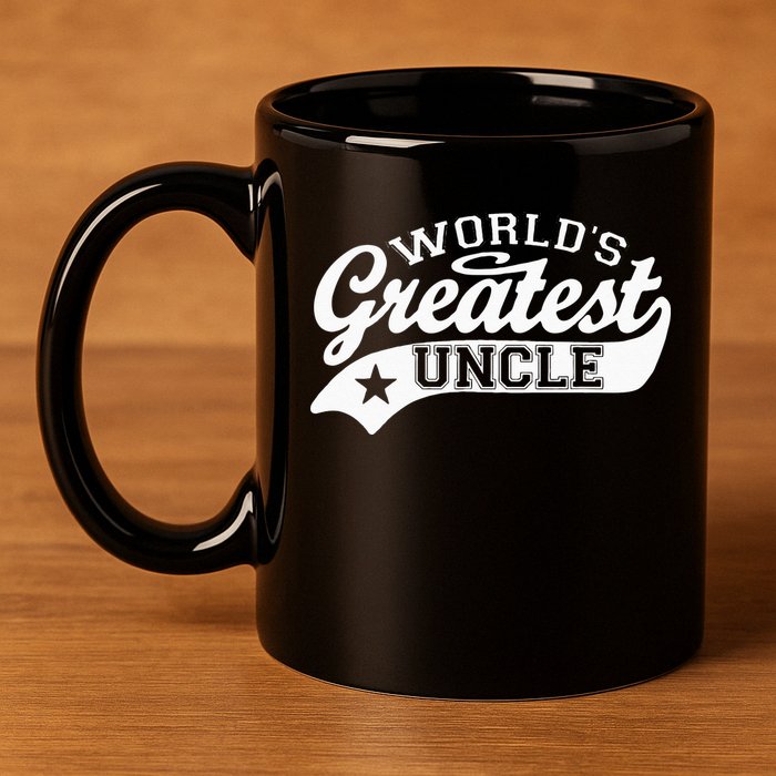 Worlds Greatest Uncle Funny Fathers Day 11oz C Handle Ceramic Mug