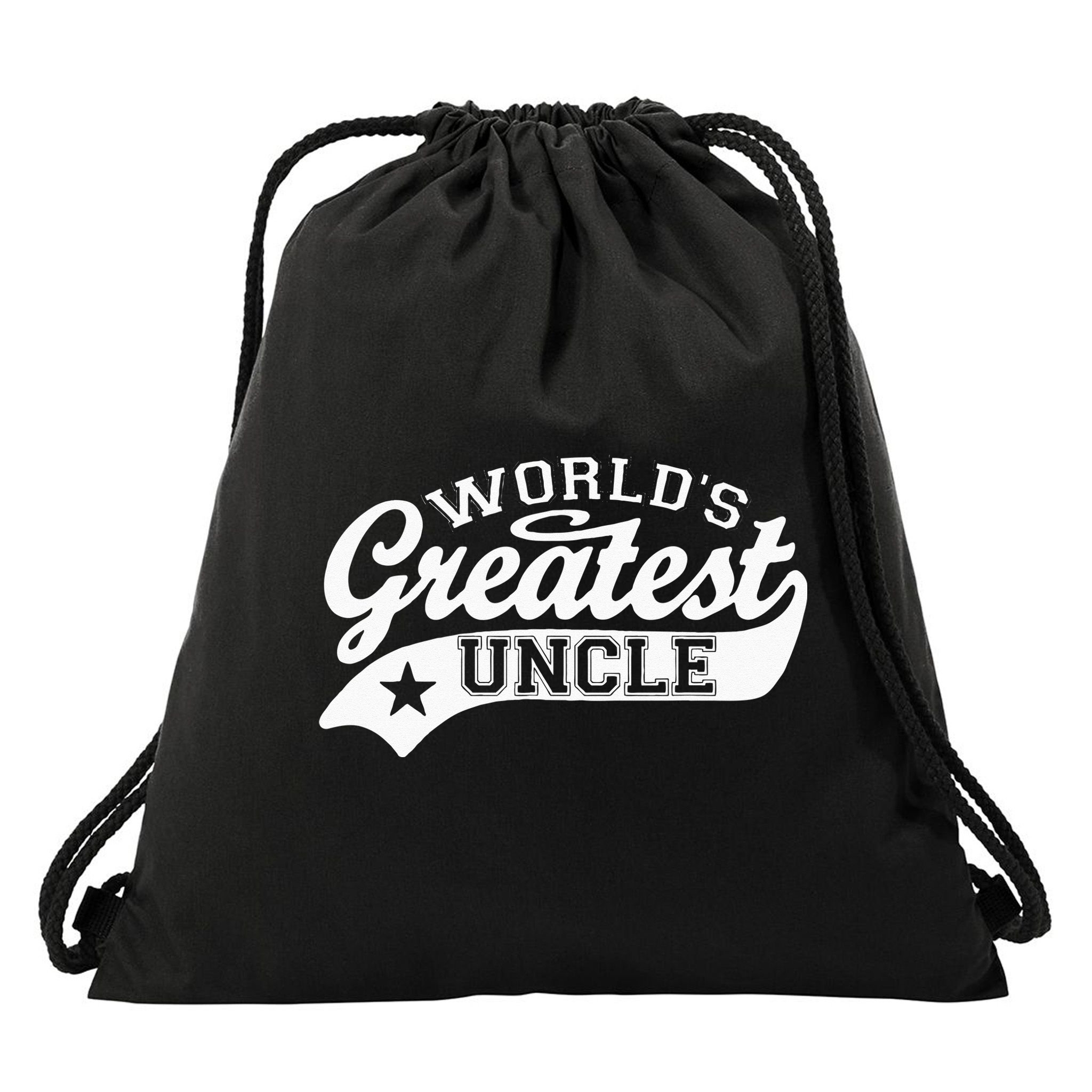 Worlds Greatest Uncle Funny Fathers Day Drawstring Bag