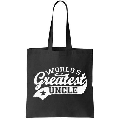 Worlds Greatest Uncle Funny Fathers Day Bag
