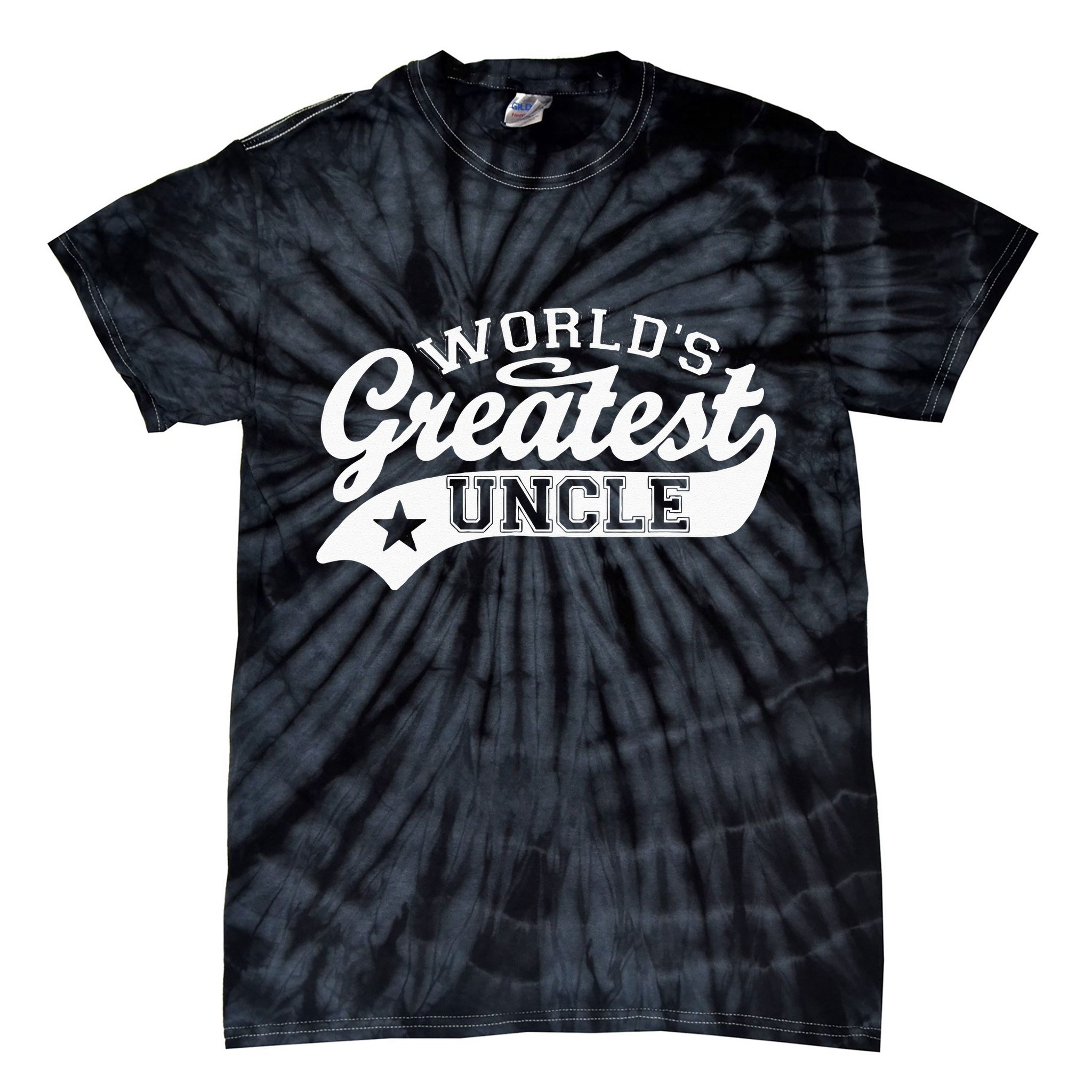 Worlds Greatest Uncle Funny Fathers Day Tie-Dye T-Shirt