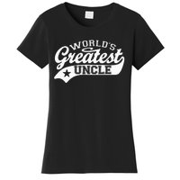 Worlds Greatest Uncle Funny Fathers Day Women's T-Shirt