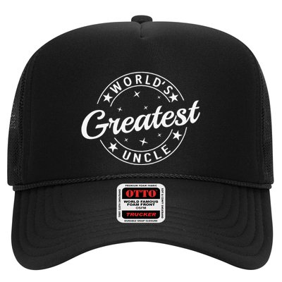 WorldS Greatest Uncle Funny Proud Retired Uncle 2025 Father Gift Trucker Hat