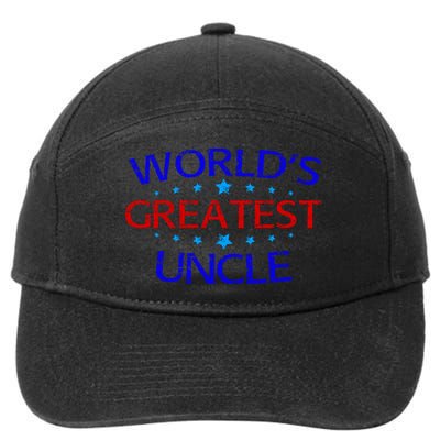 World's Greatest Uncle 7-Panel Snapback Hat