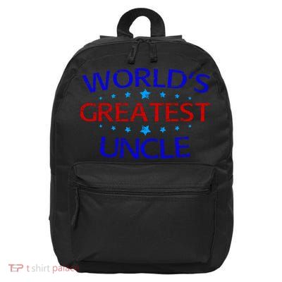 World's Greatest Uncle 16 in Basic Backpack